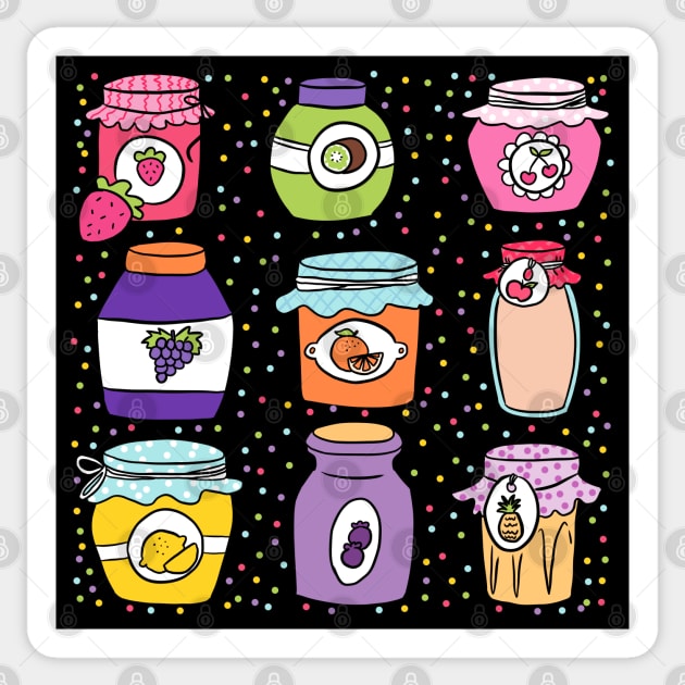 Cute fruit jams Sticker by Yarafantasyart